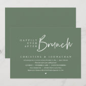 Invitation Mariage Elopement, Heureux Jamais Après Brunch (Devant / Derrière)