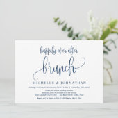 Invitation Mariage Elopement, Heureux Jamais Après Brunch Inv (Debout devant)