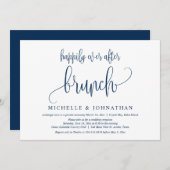 Invitation Mariage Elopement, Heureux Jamais Après Brunch Inv (Devant / Derrière)