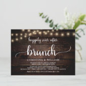 Invitation Mariage Elopement, Heureux Jamais Après Brunch Inv (Debout devant)