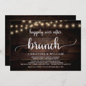 Invitation Mariage Elopement, Heureux Jamais Après Brunch Inv (Devant / Derrière)