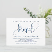 Invitation Mariage Elopement, Heureux Jamais Après Brunch Inv (Debout devant)