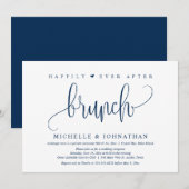 Invitation Mariage Elopement, Heureux Jamais Après Brunch Inv (Devant / Derrière)