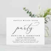 Invitation Mariage Elopement Heureux Jamais Après La Fête (Debout devant)