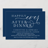 Invitation Mariage Elopement, Heureux Jamais Après Le Dîner (Devant / Derrière)