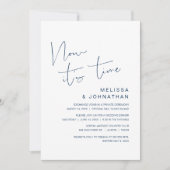 Invitation Mariage Elopement, Maintenant il est temps, classe (Devant)
