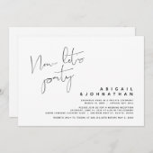 Invitation Mariage Élopement Moderne, Maintenant Faisons la F (Devant / Derrière)