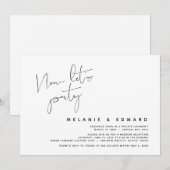 Invitation Mariage Élopement Moderne, Maintenant Faisons la F (Devant / Derrière)