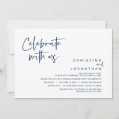 Invitation Mariage Elopement Party, Célébrez avec nous (Devant)