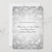 Invitation Mariage / Elopement Silver Winter Wonderland (Dos)