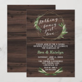 Invitation Mariage Élopement Simple et Sans Chichi du Sud (Devant / Derrière)