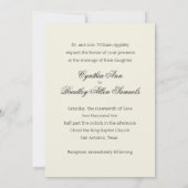 Invitation Mariage Embossé Look Damask Blush (Dos)