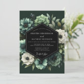 Invitation Mariage Emeraude Sage Vesper (Debout devant)