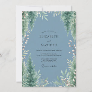 Invitation Mariage Émeraude Toujours Vert