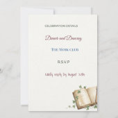 Invitation Mariage Émotionnel Abstrait I (Dos)
