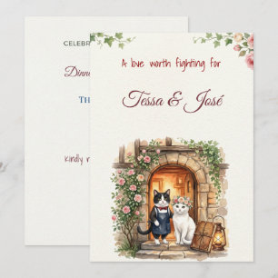 Invitation Mariage Émotionnel Abstrait I