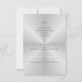 Invitation Mariage en acier inoxydable brossé (Dos)