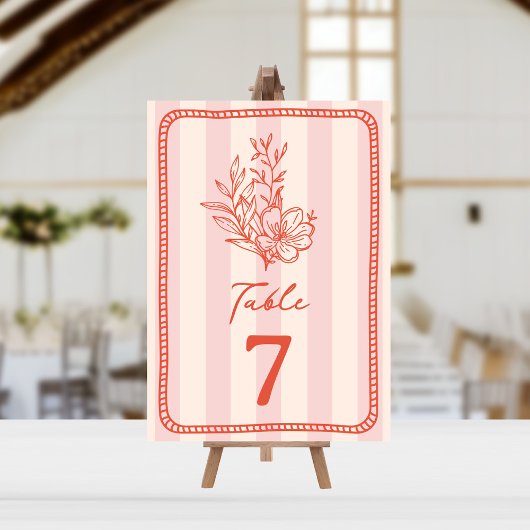 Invitation Mariage en bande rose florale