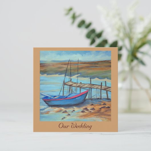 Invitation mariage en bateau (Debout devant)