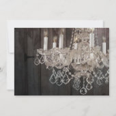 Invitation Mariage en bois de grange rustique (Dos)