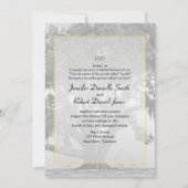 Invitation Mariage en chêne gris-jaune (Devant)