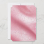 Invitation Mariage en cuir rose chic (Dos)