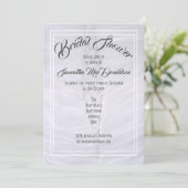 Invitation Mariage en dentelle blanche robe nuptiale douche (Debout devant)