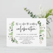 Invitation Mariage en Elopement, Après la célébration de mari (Debout devant)