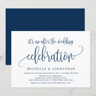 Invitation Mariage en Elopement, Après la Célébration de mari
