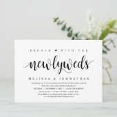 Invitation Mariage en Elopement, Brunch Avec Les Jeunes Marié (Debout devant)