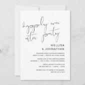 Invitation Mariage en Elopement, Fête de Bonheur Éternel (Devant)