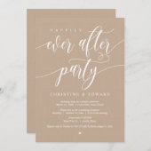 Invitation Mariage en Elopement, Fête de Bonheur Éternel, Kra (Devant / Derrière)