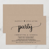 Invitation Mariage en Elopement, Fête de bonheur éternel, kra (Devant / Derrière)