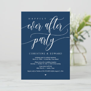Invitation Mariage en Elopement, Fête de Félicité Éternelle