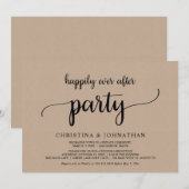 Invitation Mariage en Elopement, Fête de Félicité Éternelle,  (Devant / Derrière)