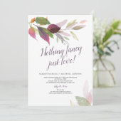 Invitation Mariage en Elopement Rien de Fantaisiste Juste de  (Debout devant)