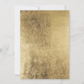 Invitation Mariage en feuille d'or de luxe (Dos)