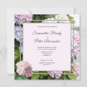 Invitation Mariage en fleurs d'été Hydrangea (Devant)
