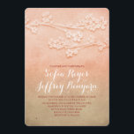 Invitation Mariage en fleurs roses invite<br><div class="desc">Faire-part de mariage Sakura aux branches d'arbres en fleurs - fleurs de sakura. Elégante et classique,  moderne mais vintage invitation de mariage pour le printemps,  l'été,  l'automne et les thèmes de mariage d'hiver.</div>