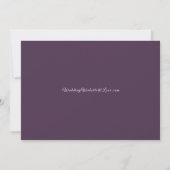 Invitation Mariage en forêt avec des lumières de fée éthérées (Dos)