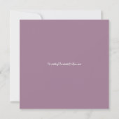 Invitation Mariage en forêt avec des lumières de fée éthérées (Dos)