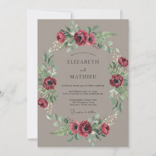 Invitation Mariage en forêt captivant de Bourgogne