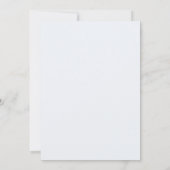 Invitation Mariage en forêt de montagne enneigée (Dos)