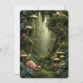 Invitation Mariage en Forêt Enchantée (Devant)