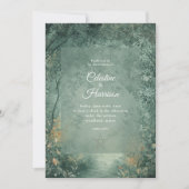 Invitation Mariage en forêt enchantée de sorcière (Devant)