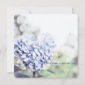 Invitation Mariage en forme de coeur Hydrangea Mason Jar (Dos)