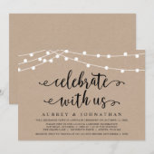 Invitation Mariage en fuite, Célébrez avec nous (Devant / Derrière)