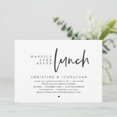 Invitation Mariage en fuite, déjeuner de fête pour toujours (Debout devant)