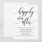 Invitation Mariage en fuite, fête de bonheur éternel (Devant / Derrière)