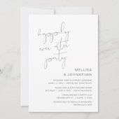 Invitation Mariage en fuite, fête de bonheur éternel (Devant)